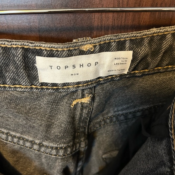 Like New Top Shop Mom Jeans - Picture 2 of 2